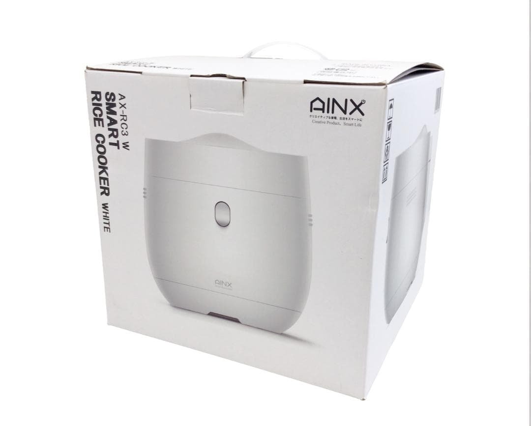 AINX　糖質カット炊飯器　ホワイト　AX-RC3 W
