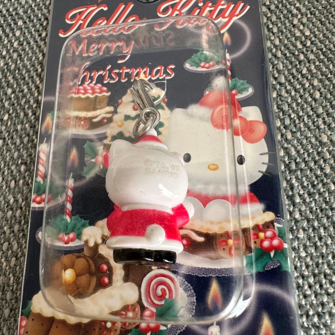 ご当地キティ　クリスマス　サンタと雪だるま　ハローキティ　根付け