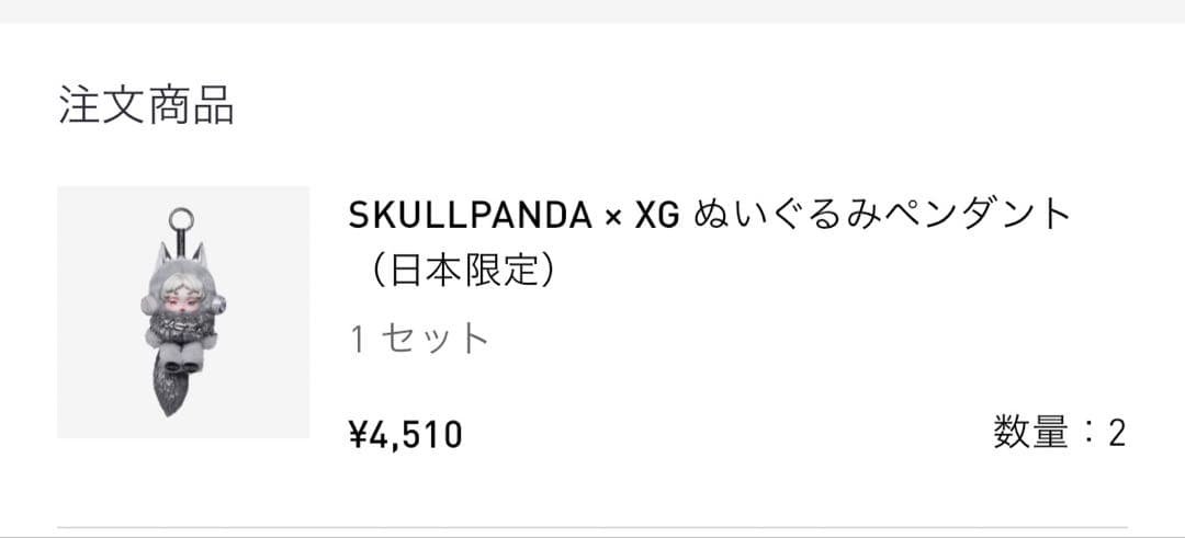 ポップマート skullpanda XG スカルパンダ 2点