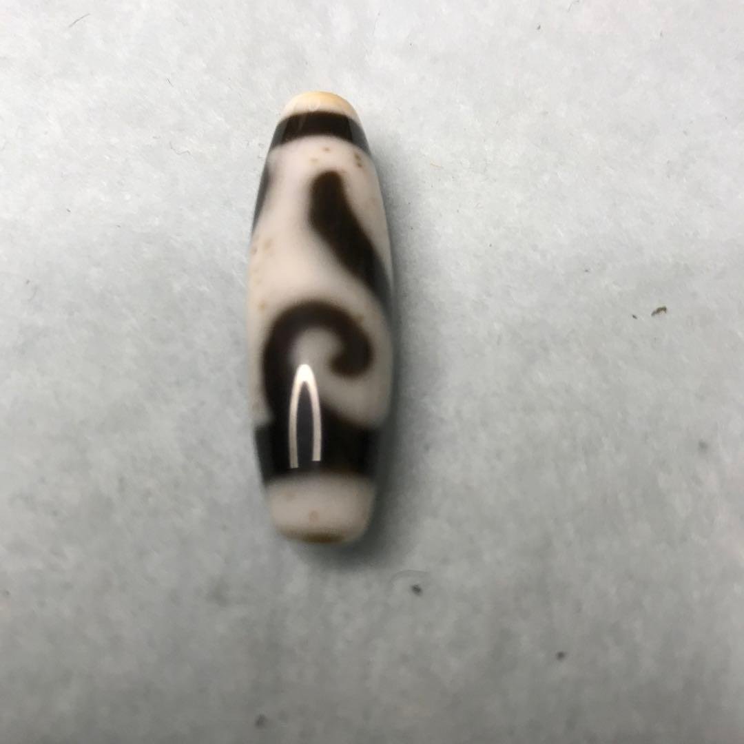 超激レア珍品‼︎ 小盧至純　白金銭鈎天珠　10mm　SAクラス ラリマー2個付き